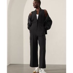 ATHLETA Brooklyn Utility Jumpsuit Black